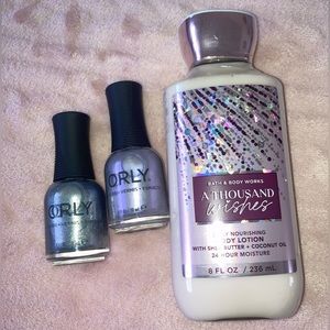 Bundle: 2 New ORLY Nail Polishes & 1 Bed Bath & Beyond Lotion